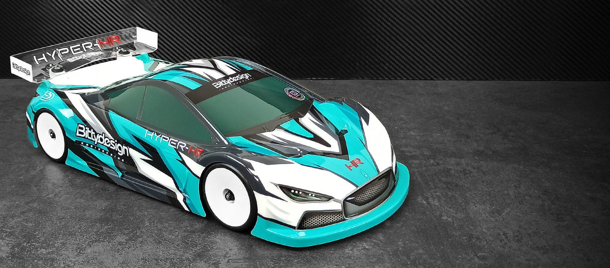 Bittydesign HYPER-HR 1/10 TC 190mm Clear Body Shell - BDTC-190HRHYP
