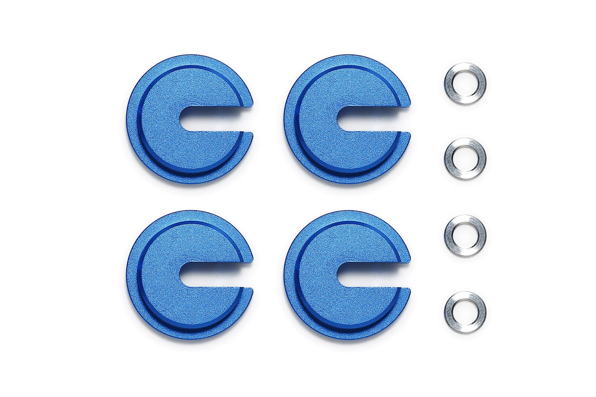 Tamiya Lo-Mount Aluminum Retainers for Large Dia. Springs (4) - RCXX - RC Racing Shop | RC Models | Tuning & Spare Parts for Professionals
