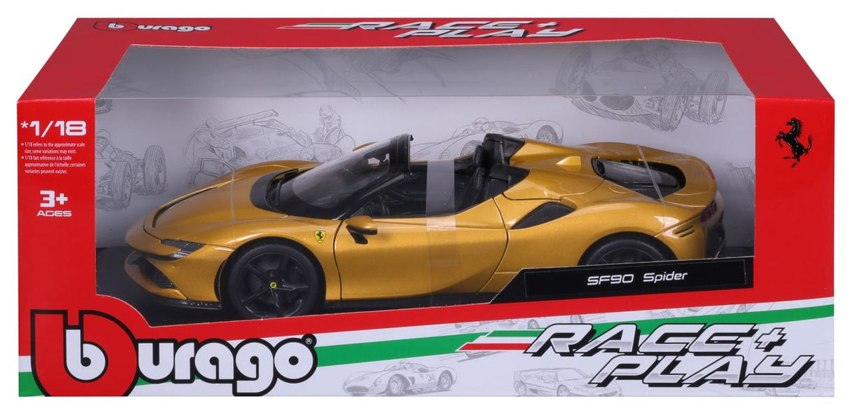 Ferrari R&P SF90 Spider 1/18 gold - RCXX - RC Racing Shop | RC Models | Tuning & Spare Parts for Professionals