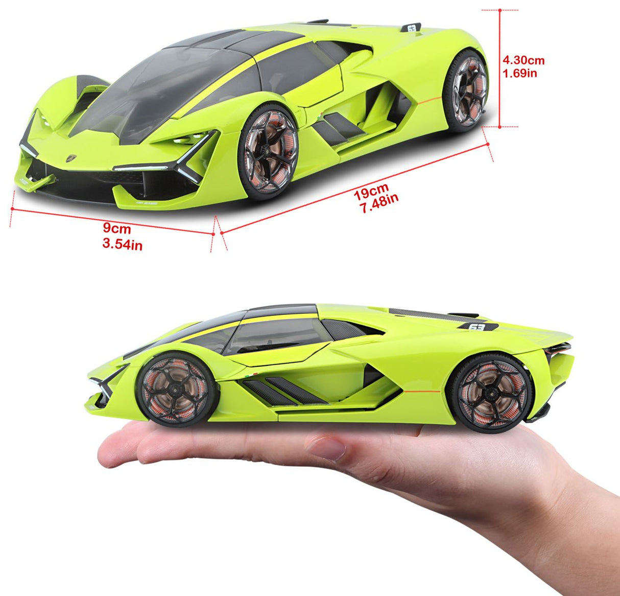 Lamborghini Terzo Milennio 1/24 grün - RCXX - RC Racing Shop | RC Models | Tuning & Spare Parts for Professionals