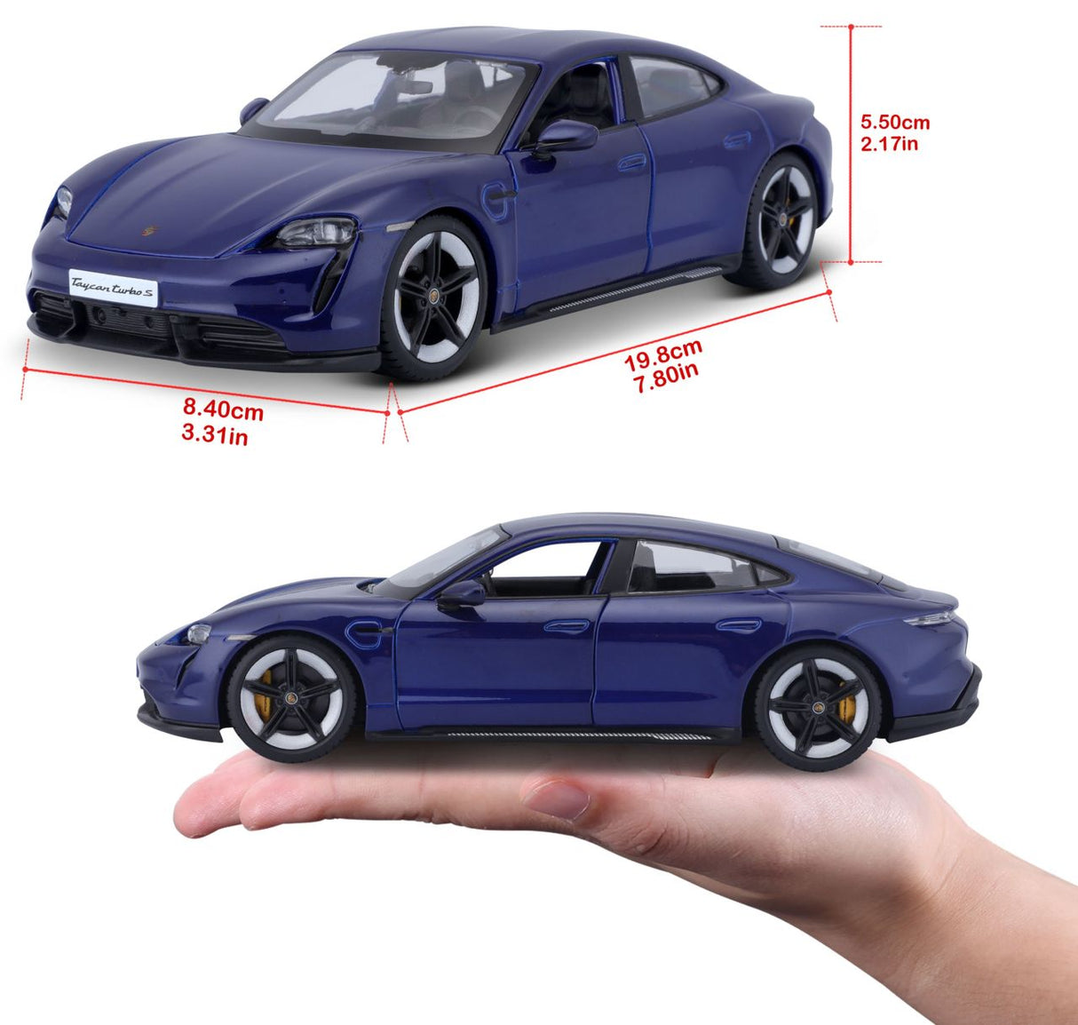 Porsche Taycan Turbo S 1/24 blau - RCXX - RC Racing Shop | RC Models | Tuning & Spare Parts for Professionals