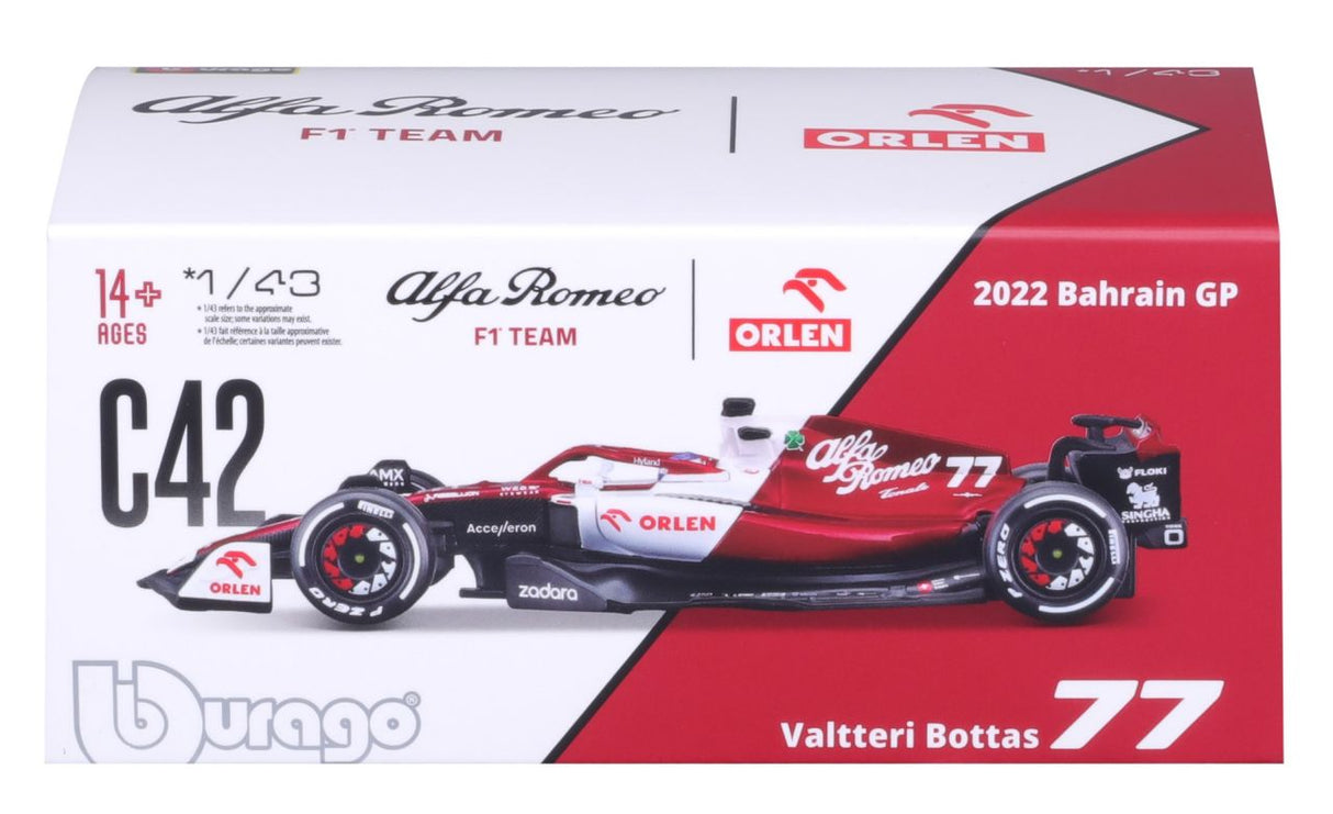 Alfa Romeo F1 Team Orlen C42 1/43 Bottas 2022 - RCXX - RC Racing Shop | RC Models | Tuning & Spare Parts for Professionals