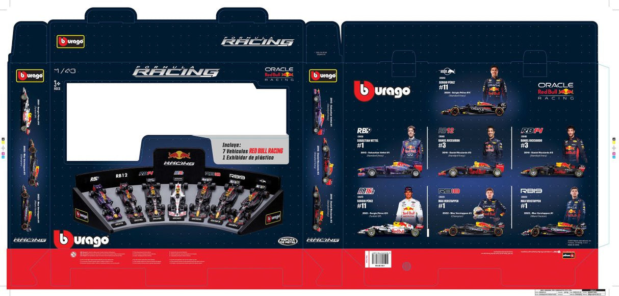 F1 7er-Set Displaykurve Red Bull Racing 1/43 - RCXX - RC Racing Shop | RC Models | Tuning & Spare Parts for Professionals
