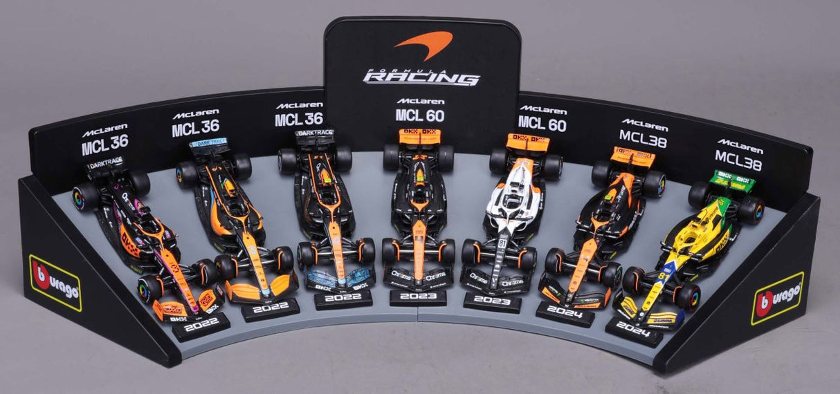 F1 7er-Set Displaykurve McLaren 1/43 - RCXX - RC Racing Shop | RC Models | Tuning & Spare Parts for Professionals
