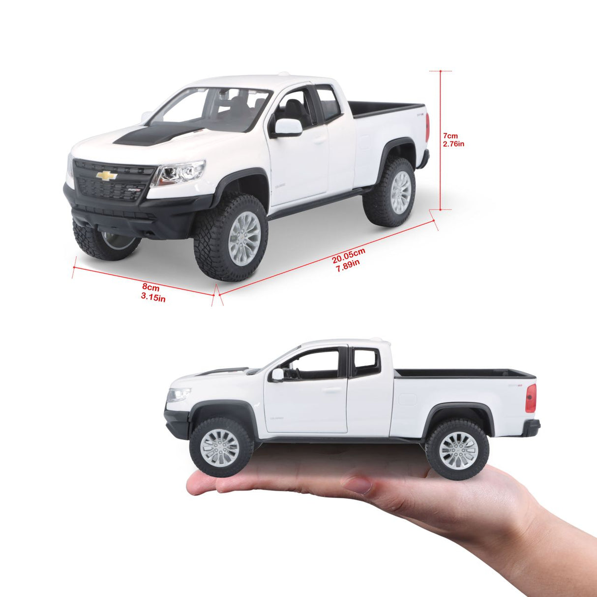 Chevrolet Colorado ZR2 1/24 weiss - RCXX - RC Racing Shop | RC Models | Tuning & Spare Parts for Professionals