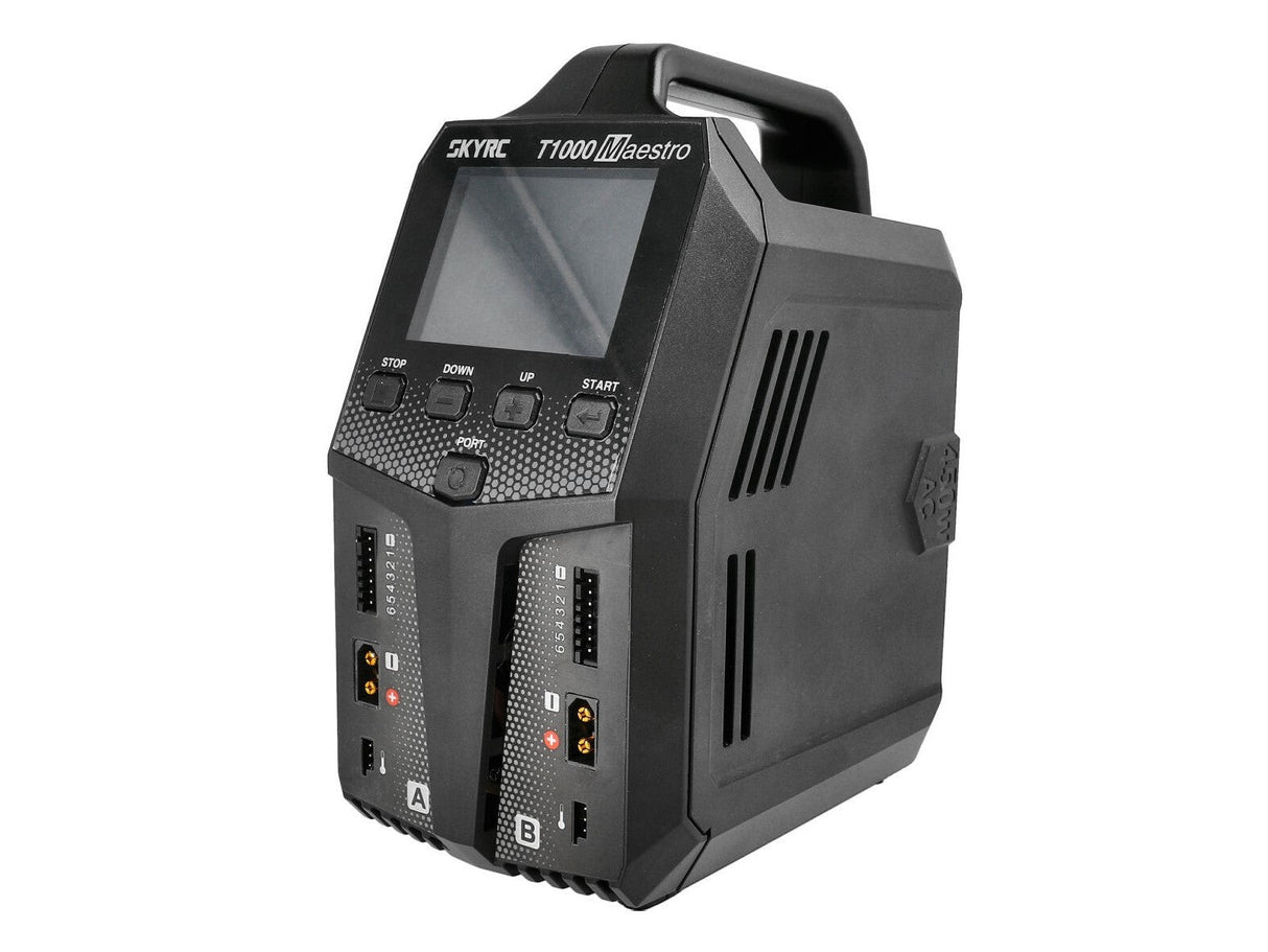 SkyRC T1000 Maestro Dual-Kanal Ladegerät – LiPo 1–6S | AC/DC | 450W / 1000W
