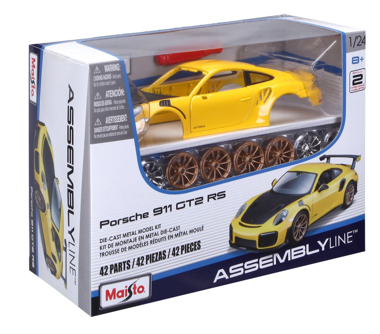 Kit 1/24 Porsche 911 GT2 RS 1/24 gelb - RCXX - RC Racing Shop | RC Models | Tuning & Spare Parts for Professionals