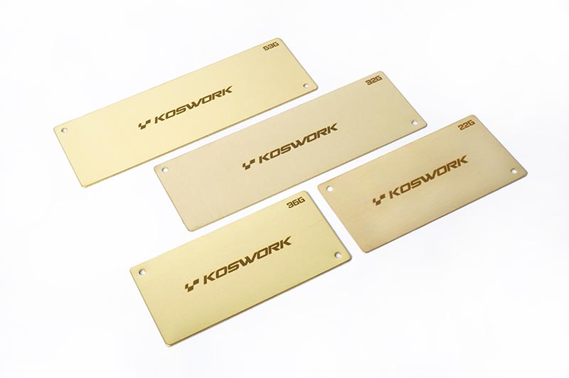 Koswork Batteriegewicht Shorty 94x46x1.0mm - 36g - KOS04222