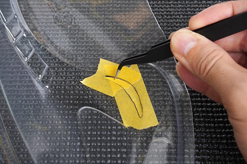 Koswork Bent Tweezers 1.5 mm Thick Version – Präzisionspinzette für Kleinteile