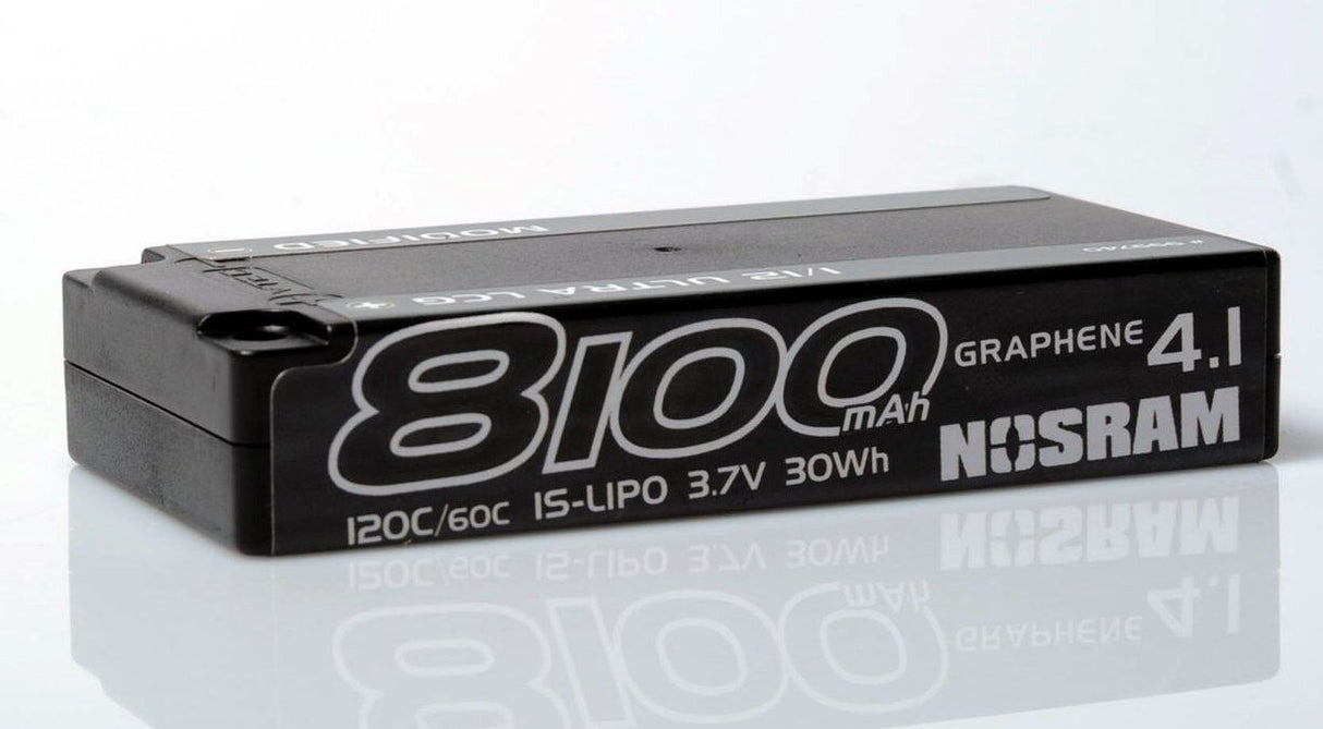 Nosram Graphene-4.1 8100mAh 3.7V 120C/60C 1S LiPo Akku - 999740 - RCXX - RC Racing Shop | RC Models | Tuning & Spare Parts for Professionals