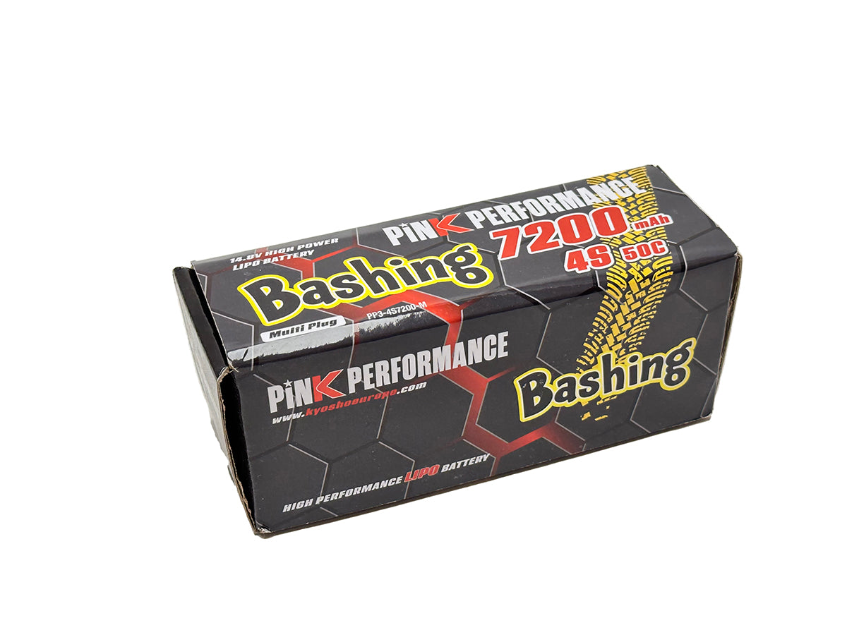 Pink Bashing LiPo 4S 14.8V-7200-50C (Multi) 139x47x49mm 655g