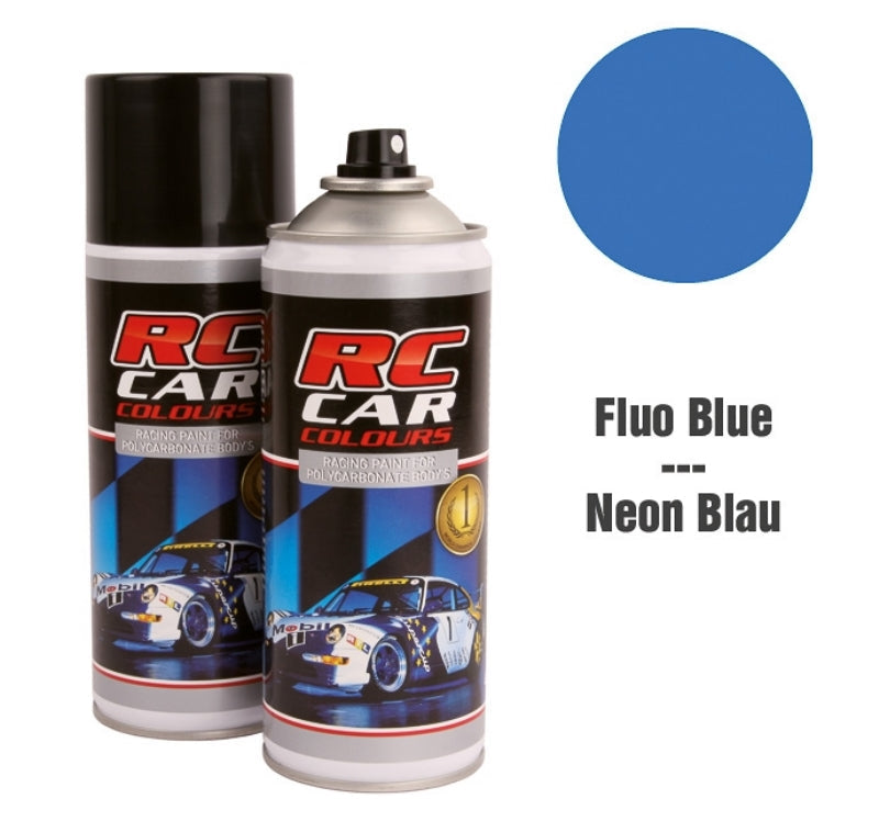 RC Car Colours FLUO BLUE 014 Lexan Colour Spray 150ml - PRC01014 - RCXX - rc racing for professionals