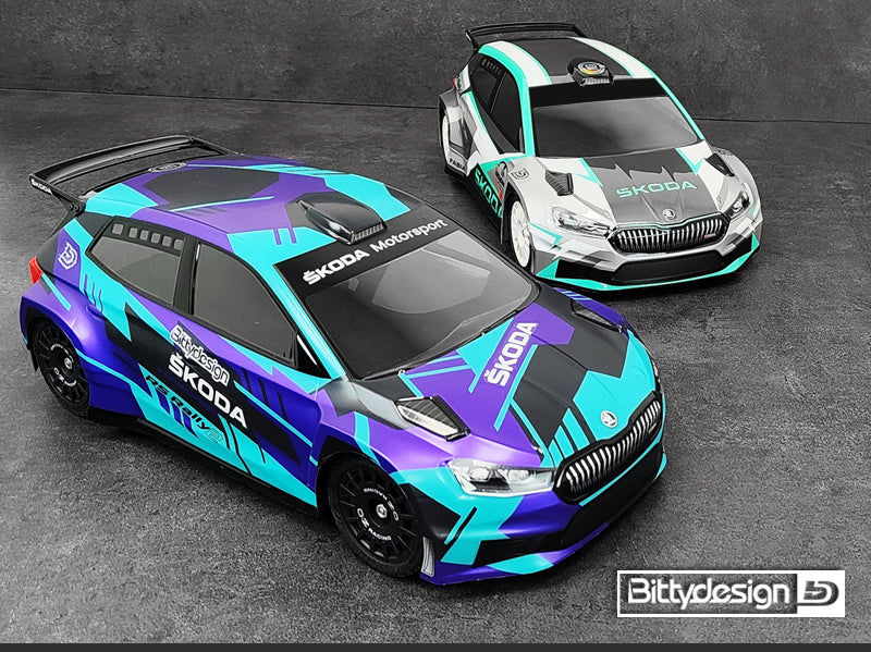Bittydesign SKODA Fabia RS Rally2 1/10 Body - 190mm - BDRX