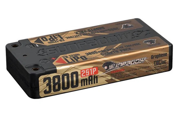 Sundapow Competition Short-Pack LiPo Akku 2S 7.4V 3800mAh – 130C/65C - SWS638066 - RCXX - RC Racing Shop | RC Models | Tuning & Spare Parts for Professionals