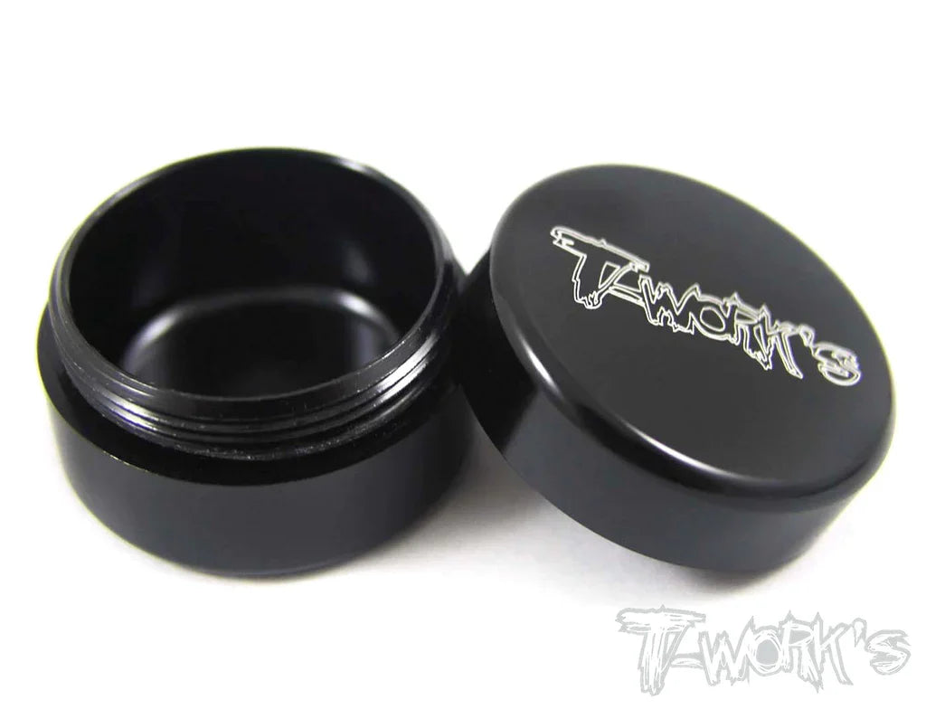 T-Works TA-034 Black Aluminum Grease Holder (1) - Small - RCXX - rc racing for professionals
