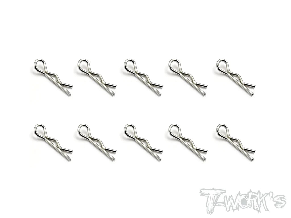 T-Works TA-121S Bent Body Clips S (10) - RCXX - rc racing for professionals