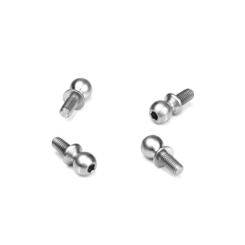 Tekno Ball Stud (5.5mm, short neck, 6mm thread, 4pcs) - TKR6206