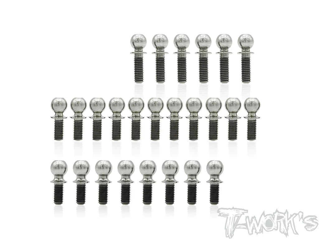 T-Works TP-118 64 Titanium Ball End set for Awesomatix A800FX - RCXX - rc racing for professionals