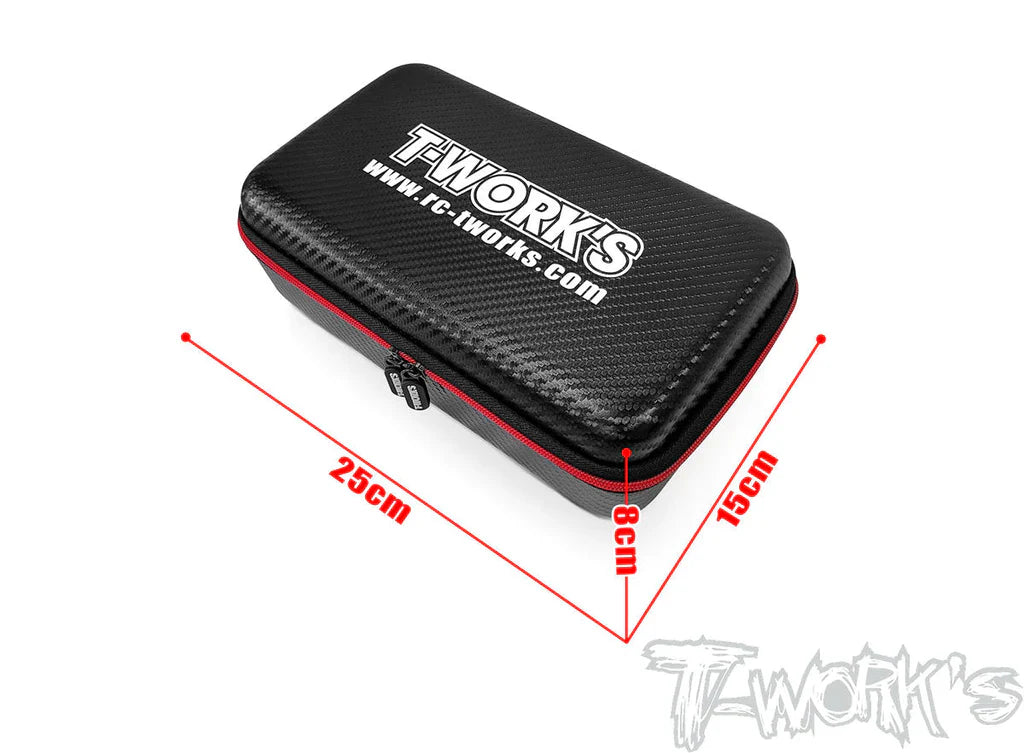 T-Works TT-075-G Compact Hard Case Battery And Motor Bag (1) - RCXX - rc racing for professionals