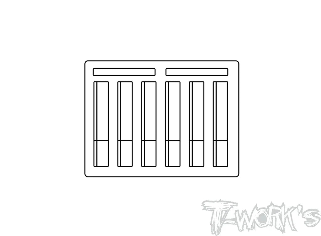 T-Works TT-075-J Compact Hard Case Battery Bag (1) - RCXX - rc racing for professionals