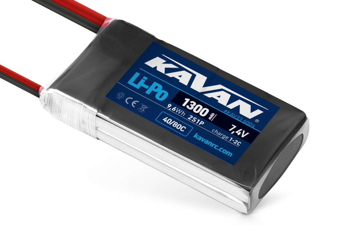 KAVAN Li-Po Akku 1300mAh 7,4V 40/80C – KAV33.6004