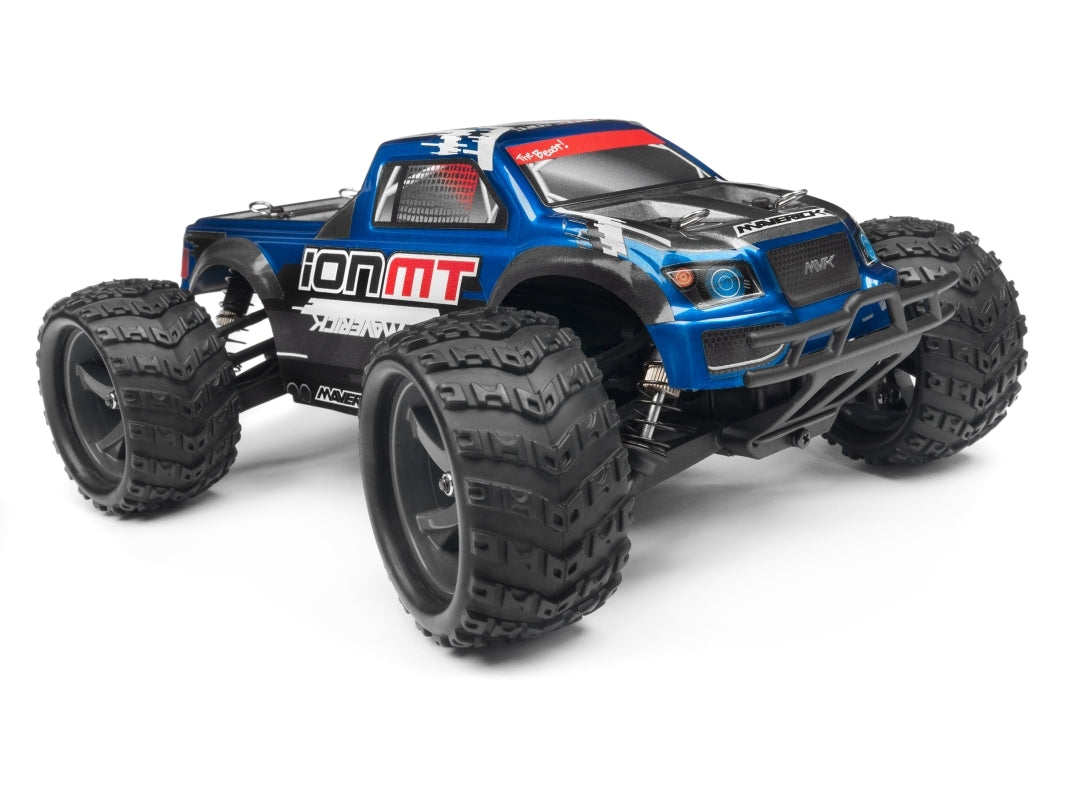 Maverick iON MT 1/18 RTR Electric Monster Truck | 4WD Mini RC Monster Truck Blue - MV12809