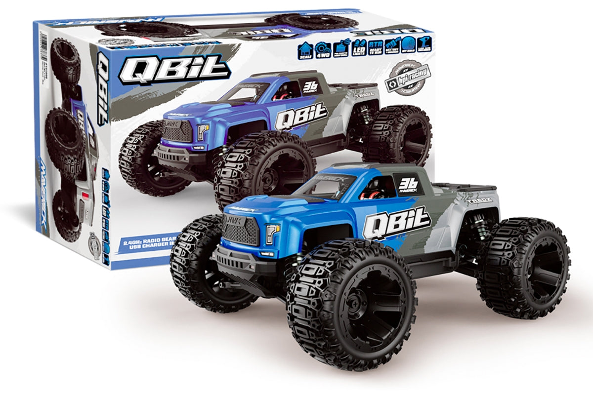 Maverick QBit MT 1/16 Monster Truck | Brushed & Brushless Flux / Pro – Multiple Colors