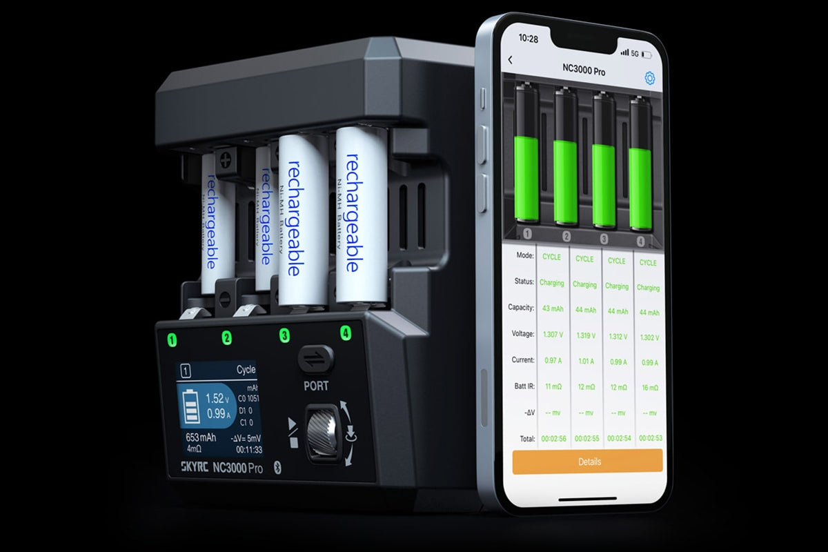 SkyRC NC3000 Pro Ladegerät für AA / AAA NiMH & NiCd