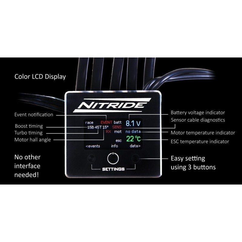 ELCERAM Nitride 1:10 Competition Brushless Regler ESC - ELC001 - Elceram - HOBBYSPECTER – RC Modelle, Tuning & Zubehör