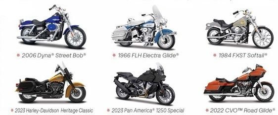 Harley Davidson Motorräder 1/18 Serie 44 - Maisto - HOBBYSPECTER – RC Modelle, Tuning & Zubehör