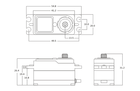 SRT Servo CH6012 1/10 Onroad HV (0.06s/8.4V/12kg) - RCXX - rc racing for professionals
