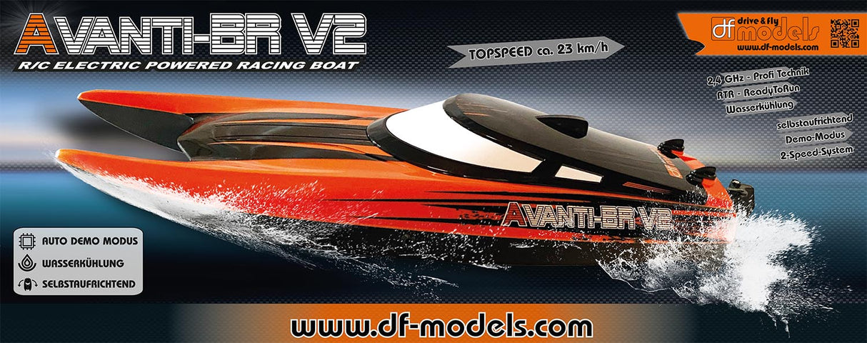 DF-Models AVANTI BR V2 Brushed Race Boat - 3640