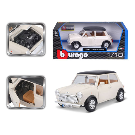 Mini Cooper 1969 1/18 beige - RCXX - RC Racing Shop | RC Models | Tuning & Spare Parts for Professionals