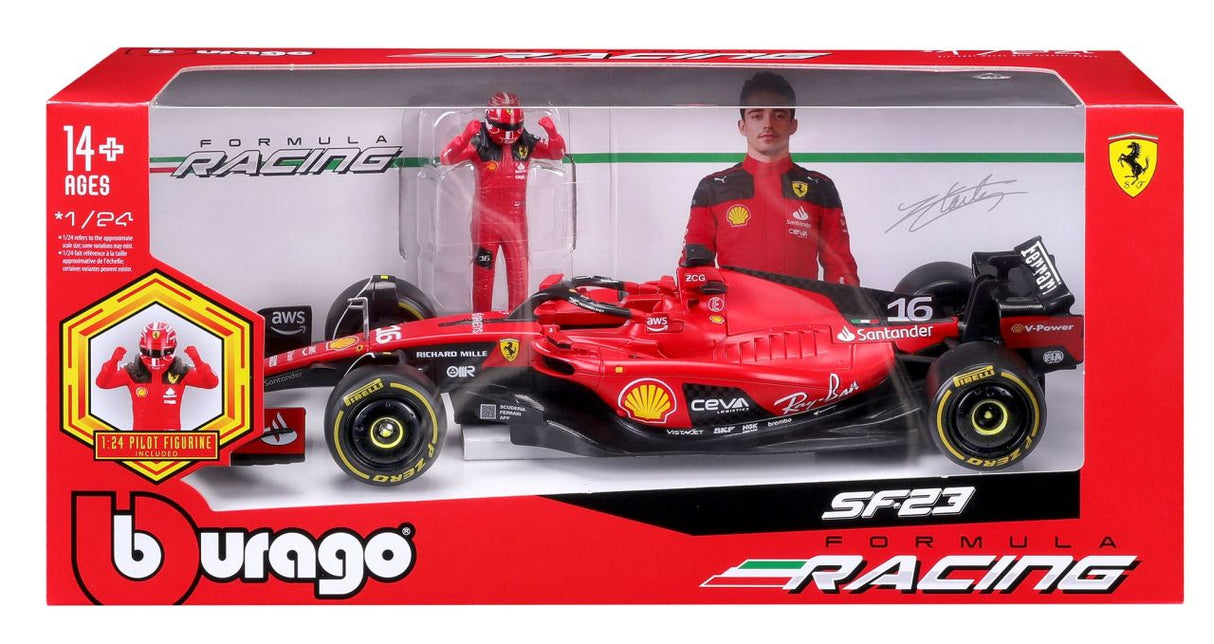 Ferrari F1 SF-23 mit Figur 1/24 Leclerc - RCXX - RC Racing Shop | RC Models | Tuning & Spare Parts for Professionals