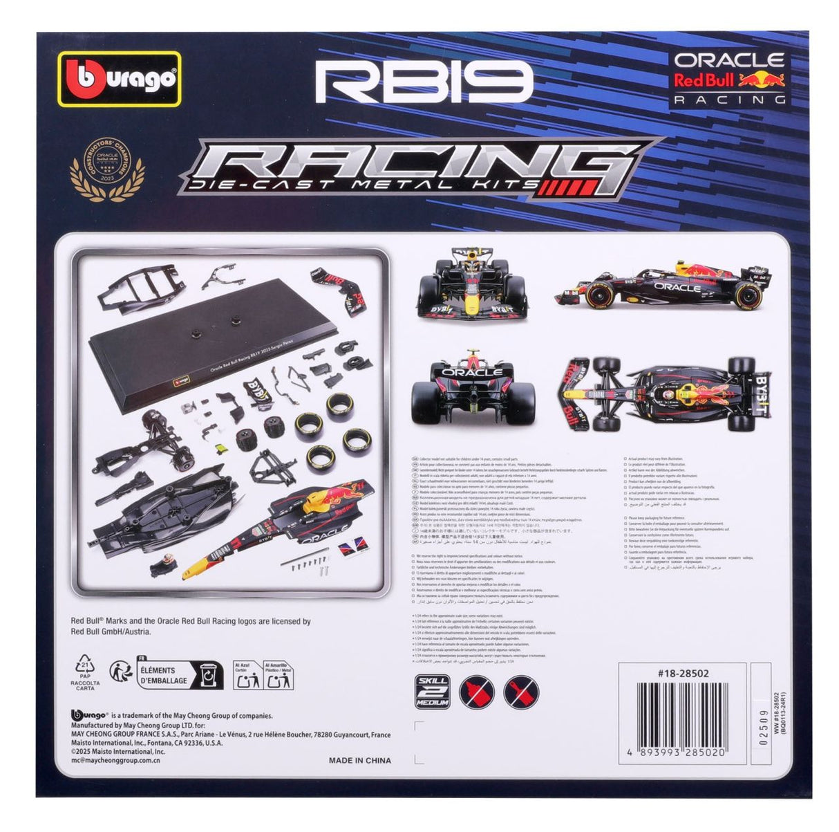 Red Bull F1 RB19 1/24 Kit Pérez 2023 - RCXX - RC Racing Shop | RC Models | Tuning & Spare Parts for Professionals
