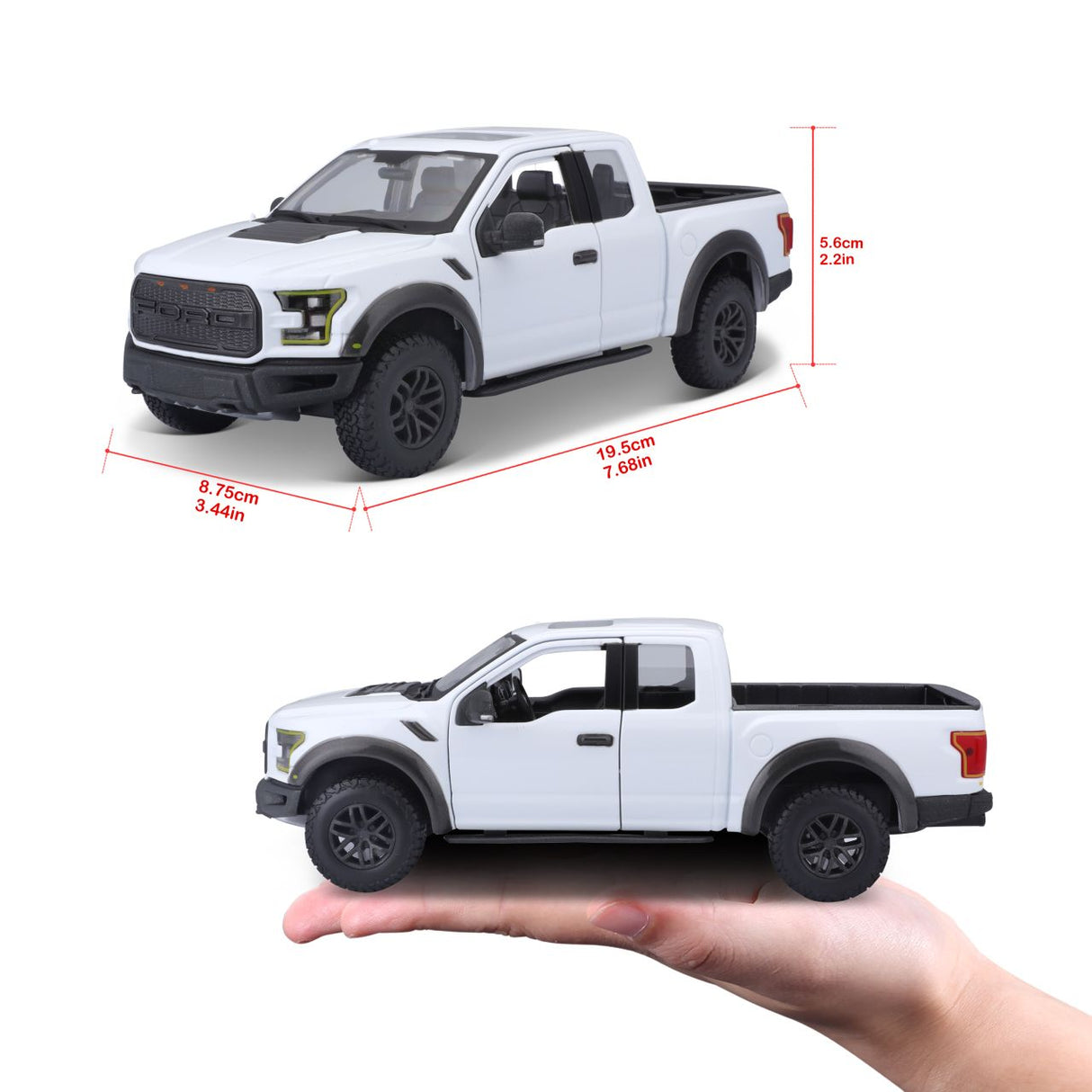 Ford F-150 Raptor 2017 1/24 weiss - RCXX - RC Racing Shop | RC Models | Tuning & Spare Parts for Professionals