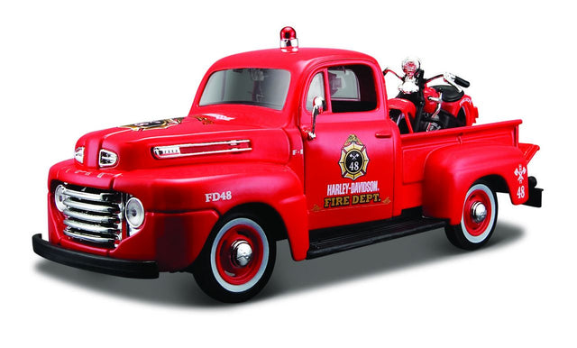 Ford F-1 Pick-Up 1948 Harley Davidson 1/24 rot - RCXX - RC Racing Shop | RC Models | Tuning & Spare Parts for Professionals