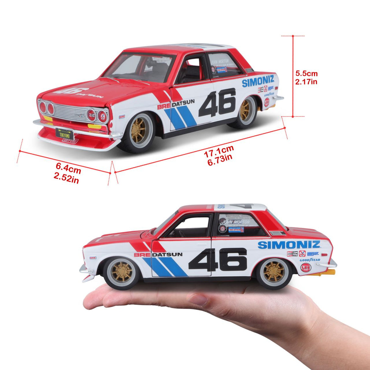 Datsun BRE 510 1/24 rot - RCXX - RC Racing Shop | RC Models | Tuning & Spare Parts for Professionals