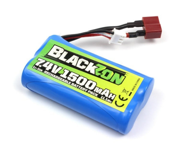 BlackZon Battery Pack (Li-ion 7.4V, 1500mAh), w/T-Plug - RCXX - RC Racing Shop | RC Models | Tuning & Spare Parts for Professionals
