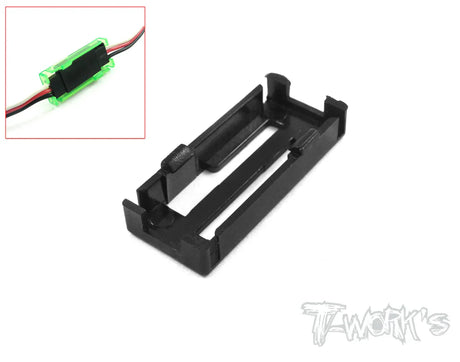 T-Works EA-001 Servo Connector Lock (1) Black - RCXX - rc racing for professionals