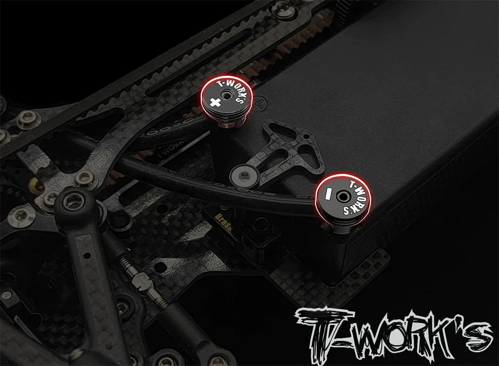 T-Works EA-040-4-BB Polarity Heatsink Connector 4mm (2) - Black/Black - RCXX - rc racing for professionals