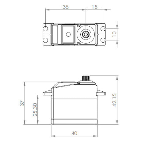 MKS Servo HV1250 (0.054s/11kg/8.2V) Coreless - RCXX - rc racing for professionals