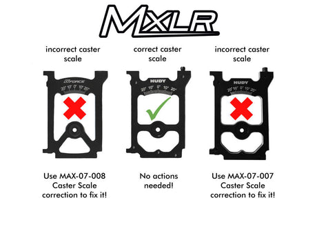 MXLR Setup System Caster correction (for HUDY 1/10 TC Alloy System) - MAX-07-007 - RCXX - rc racing for professionals
