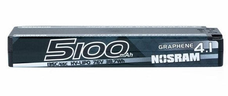 Nosram Graphene-4.1 5100mAh 7.6V 135C/65C HV Ultra LCG Stock Spec LiPo Akku - 248g - 999746 - RCXX - RC Racing Shop | RC Models | Tuning & Spare Parts for Professionals