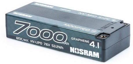 Nosram Graphene-4.1 7000mAh HV Mid Size Shorty LiPo 7.6V 120C/60C - 261g - 999749 - RCXX - RC Racing Shop | RC Models | Tuning & Spare Parts for Professionals