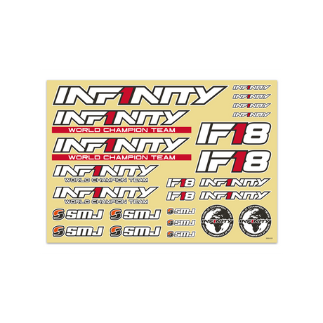 Infinity IF18 DECAL WHITE (1) R8035 - RCXX - rc racing for professionals