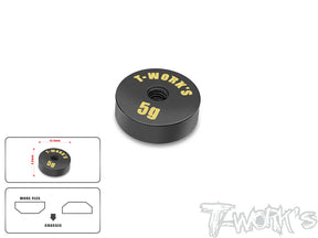 T-Works TA-066-M Anodized Precision Balancing Brass Weights 5g VERSION (1) 13.5x4.9mm - RCXX - rc racing for professionals