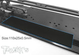 T-Works TA-116 Battery Rubber Sheet (2) (110 x 25 x 0.5mm) - RCXX - rc racing for professionals