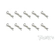 T-Works TA-121S Bent Body Clips S (10) - RCXX - rc racing for professionals