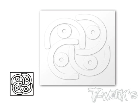 T-Works TA-128-B 1/12 Fender & Body Post Protectors SET - RCXX - rc racing for professionals